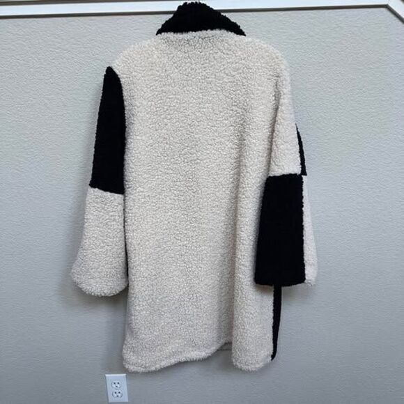 Coolane Women's Plus Size Teddy Fleece Colorblock Jacket Size OXL - Picture 5 of 9